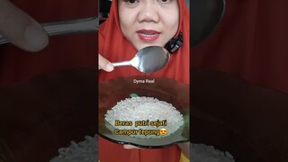 DYMA |ASMR RAW RICE EATING |Makan Beras | asmrrawriceeating| #asmrsounds  #asmr #shorts #mukbang