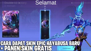 BOCORAN CARA DAPAT SKIN EPIC HAYABUSA BARU + PANEN SKIN GRATIS! MOBILE LEGENDS