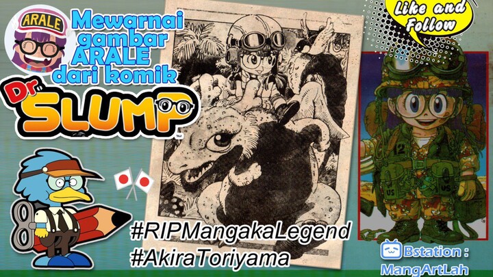 Mewarnai Arale dari Komik Dr. Slump karya Akira Toriyama