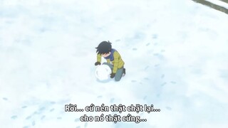 Nặn người tuyết mà cứ như gồng kame #AniMeme