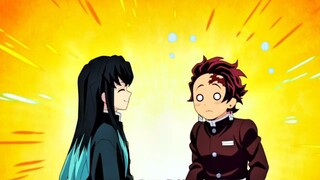 Changing faces is like turning pages of a book! This is how Muichiro treats Tanjiro