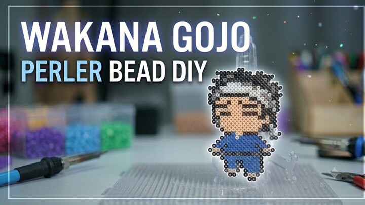 Bikin Wakana Gojo dari Hama Beads🔥