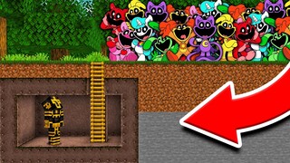 BASE SECRETA VS APOCALIPSIS DE SMILING CRITTERS EN MINECRAFT 😱