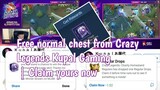 How to get free Normal chest in Mobile Legends Crazy Legends charity stream Kupal Gaming