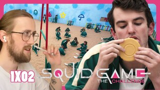 THEY'RE STRUGGLING! - Squid Game: The Challenge 1X02 - 'The Man With The Umbrella' Reaction