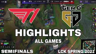 Highlight T1 vs GEN All Game Bán Kết LCK Mùa Xuân 2021 Semifinals LCK Spring 2021 T1 vs GenG