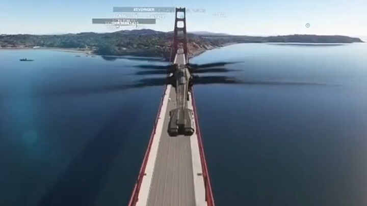 Is it really possible for an ornithopter to fly through a bridge in reality?