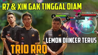 TRIO RRQ (LEMON,R7,XIN) LEMON DIINCER TRUS SAMPE GAK BERKUTIK, R7 DAN XIN GAK TINGGAL DIAM