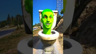 GTA V: SKIBIDI TOILET ZOMBIE SAVING TVMEN FROM THOMAS THE TRAIN #shorts