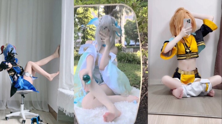 Aneh ya, kenapa para gadis yang cosplay tidak ada yang memakai sepatu!