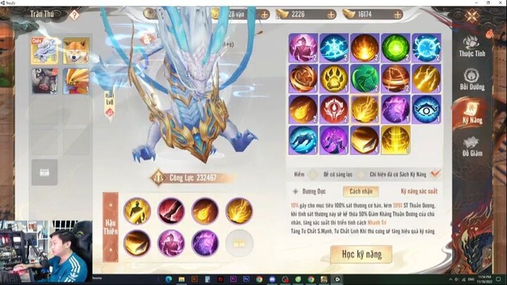 THIÊN LONG BÁT BỘ 2- BỎ 12.000.000 ĐẬP 8 SKILL PET THẦN THÚ- CHUẨN SKILL - 1 TIẾ