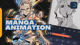 MANGA ANIMATION (WAVY HAIR) ON ALIGHT MOTION - Alight Motion Tutorial