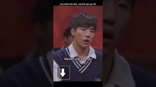 Hyunbin be like: santai aja ga sih 😂 #universitywar #hyunbin #hyunmin #dohyun #hyunseok