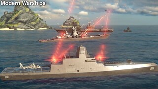 Modern Warships: CN TYPE 058 future destroyer in action.