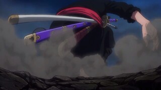 Moment Zoro menyelamatkan Luffy dari terkaman naga Kaido