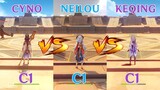 Nilou vs Cyno vs Keqing!! Who is the best? GAMEPLAY COMPARISON!!