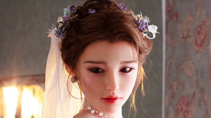 Menakjubkan, fisik boneka dalam gaun pengantin itu yyds