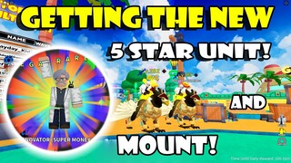 GETTING THE NEW MOUNT AND 5 STAR UNIT - ALL STAR TOWER DEFENSE