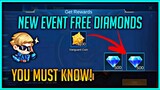 Free diamonds new event in mobile legends | New event free diamonds in ml 2020 | Free dias new event