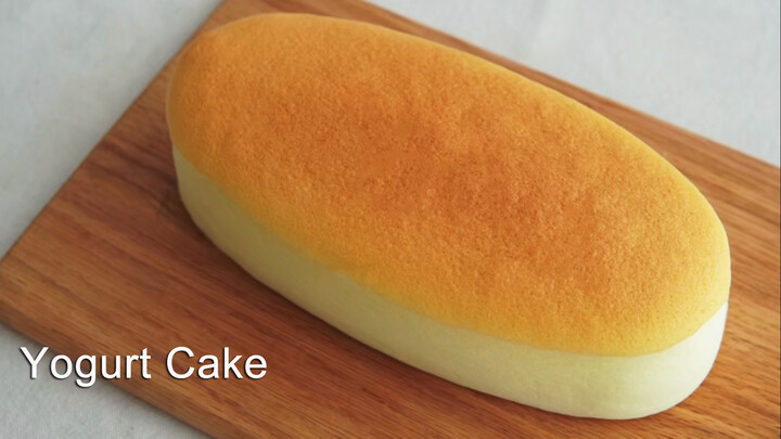 Spongy yogurt cake like cloud