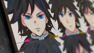 How can you draw Tomioka Giyu using 12 anime styles?