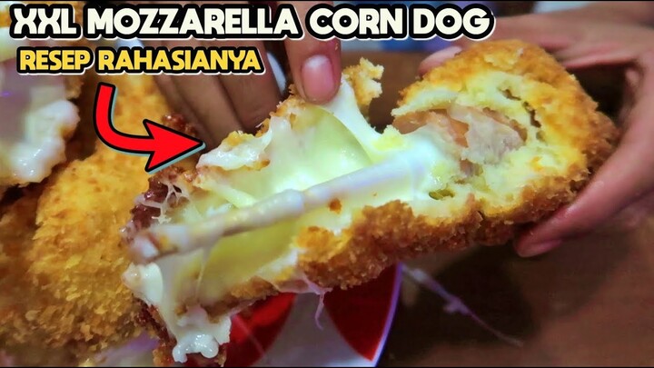 YUMMY!! XXL MOZZARELLA CORN DOG TERENAK & BESAAR!!! BONGKAR RESEP RAHASIANYA