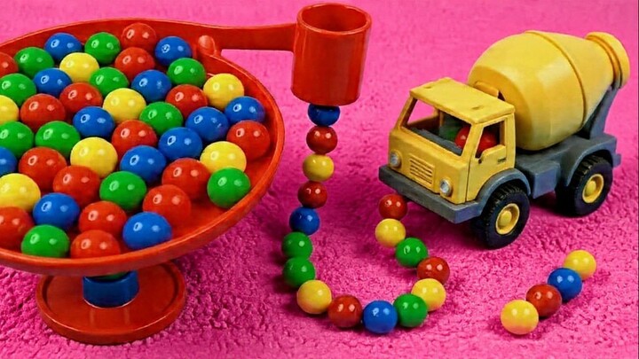 Marble Run Race ASMR 003 Wooden Wave Course Colorful Marbles #marblerun #marblerunrace #asmr
