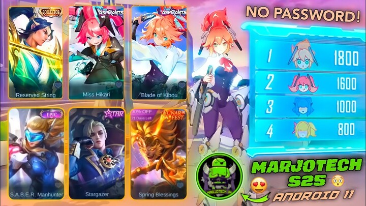 UPDATE MARJOTECH 2.0 FANNY BLADE OF KIBOU LAYLA MISS HIKARI ZILONG COLLECTOR MEDIAFIRE | ANDROID 11