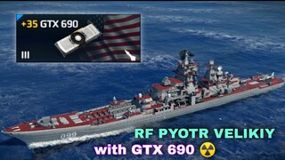 Modern Warships: RF PYOTR VELIKIY with GTX 690 Missile