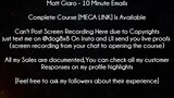 Matt Giaro Course 10 Minute Emails download