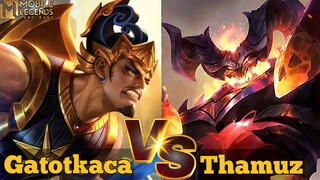 Gatotkaca VS Thamuz Exp Lane !!🔥🔥
