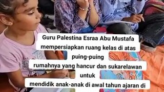 Belajar di bawah reruntuhan