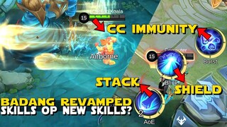 REVAMPED BADANG SKILLS! STACKING FIRST SKILL AND NEW ULTIMATE EFFECT! | BADANG SKILL REVAMP MLBB