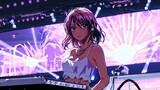 Electronic music festival performance - AR - anime idol
