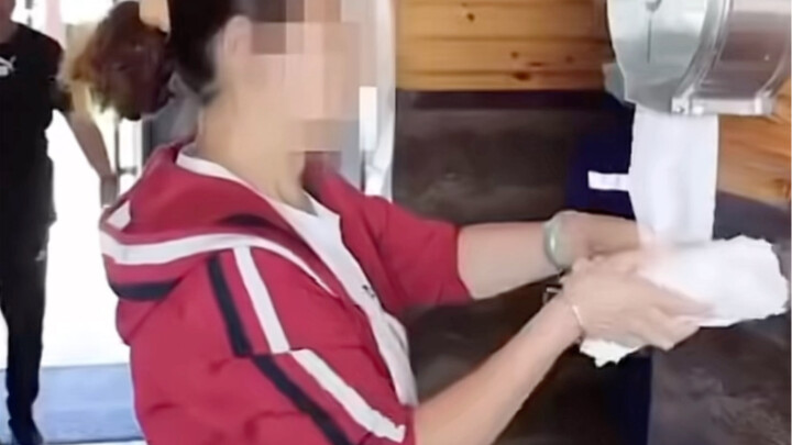 She probably thinks this is wild toilet paper.