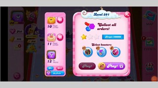 CANDY CRUSH SAGA LEVEL 391 (NEW VERSION)