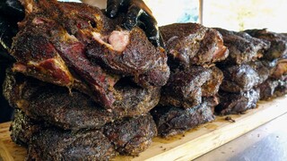 หมูดึงนุ่มสุดๆ บาร์บีคิวเท็กซัสรมควัน / หมูดึงรมควัน Texas BBQ - อาหารเกาหลีข้างทาง
