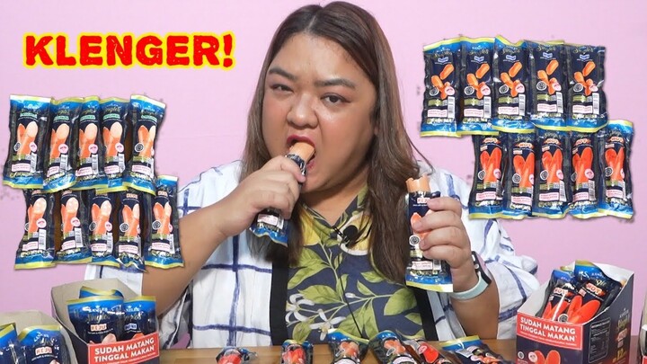 KLENGER! MUKBANG PULUHAN SOSIS KANZLER SINGLES ALL VARIANT!