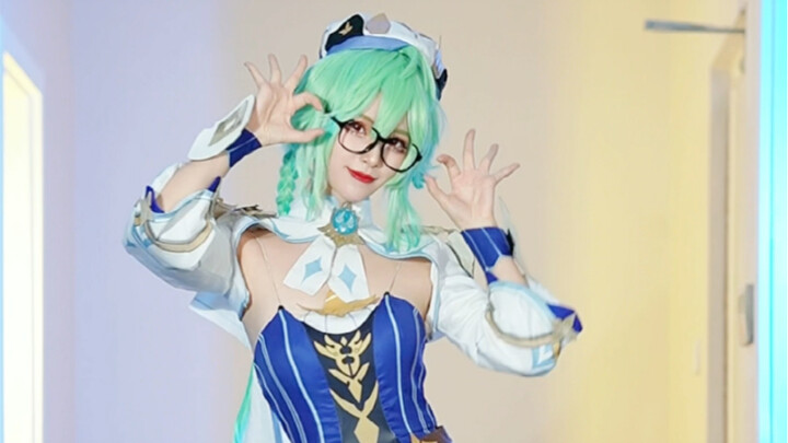 Who would refuse a girl with black stockings, animal ears, and glasses? | Genshin Impact Sugar Editi