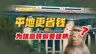 Why do high-speed trains have to be built on elevated tracks? Wouldn't it be more economical to just