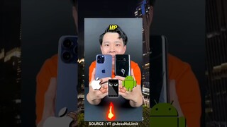 HP Android VS Iphone 14 Pro Max!#shorts #jesnolimit #indonesia #fyp #hp #challenge #iphone #short