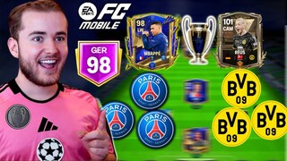 SEMI FINAL DA CHAMPIONS 🔵🔴⚪PSG X BORUSSIA🟡⚫🟡MONTEI A SELEÇÃO NO FC MOBILE 24