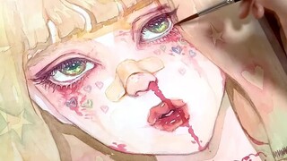 [Painting]Immersion watercolor painting|girl power