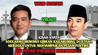 VIRAL!! SOEKARNO MENEMUI GIBRAN RAKABUMING DI ISTANA MERDEKA. UNTUK MENYAMPAIKAN PESAN PENTING....