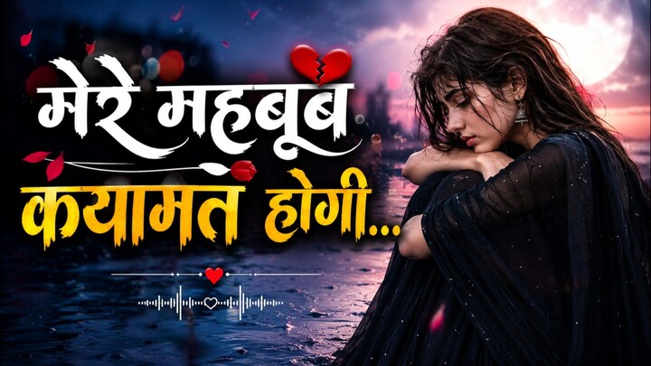 मेरे महबूब कयामत होगी... 💔 | Heart Touching Sad Love Song | Sad Shayari ❤️‍🩹