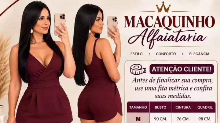 Produtos Shopee - MACAQUINHO SHORT SAIA FEMININO ALFAIATARIA NOVA COLEÇÃO
