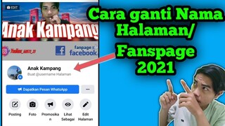 Cara ganti nama fanspage Facebook 2021
