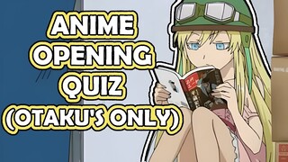 Anime Opening Quiz | Otaku Level (50 Openings)