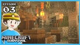 MINING BASE | Minecraft Survival Let's Play | EP3 (Tagalog)