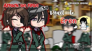 AOT s4 React to Eren || GCRV || Attack on Titan || Gacha